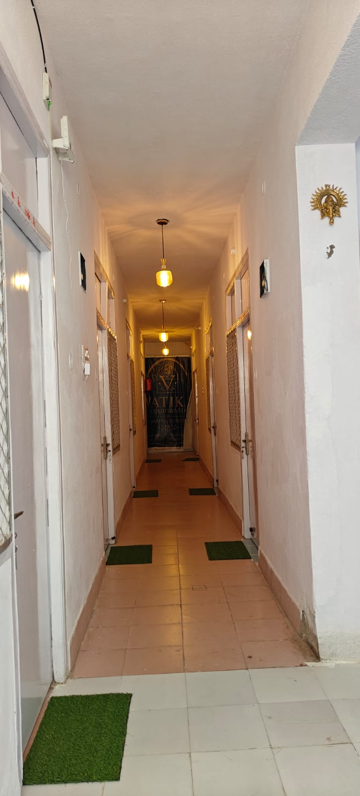 Inside Vatika Courtyard hotel in Muzaffarpur